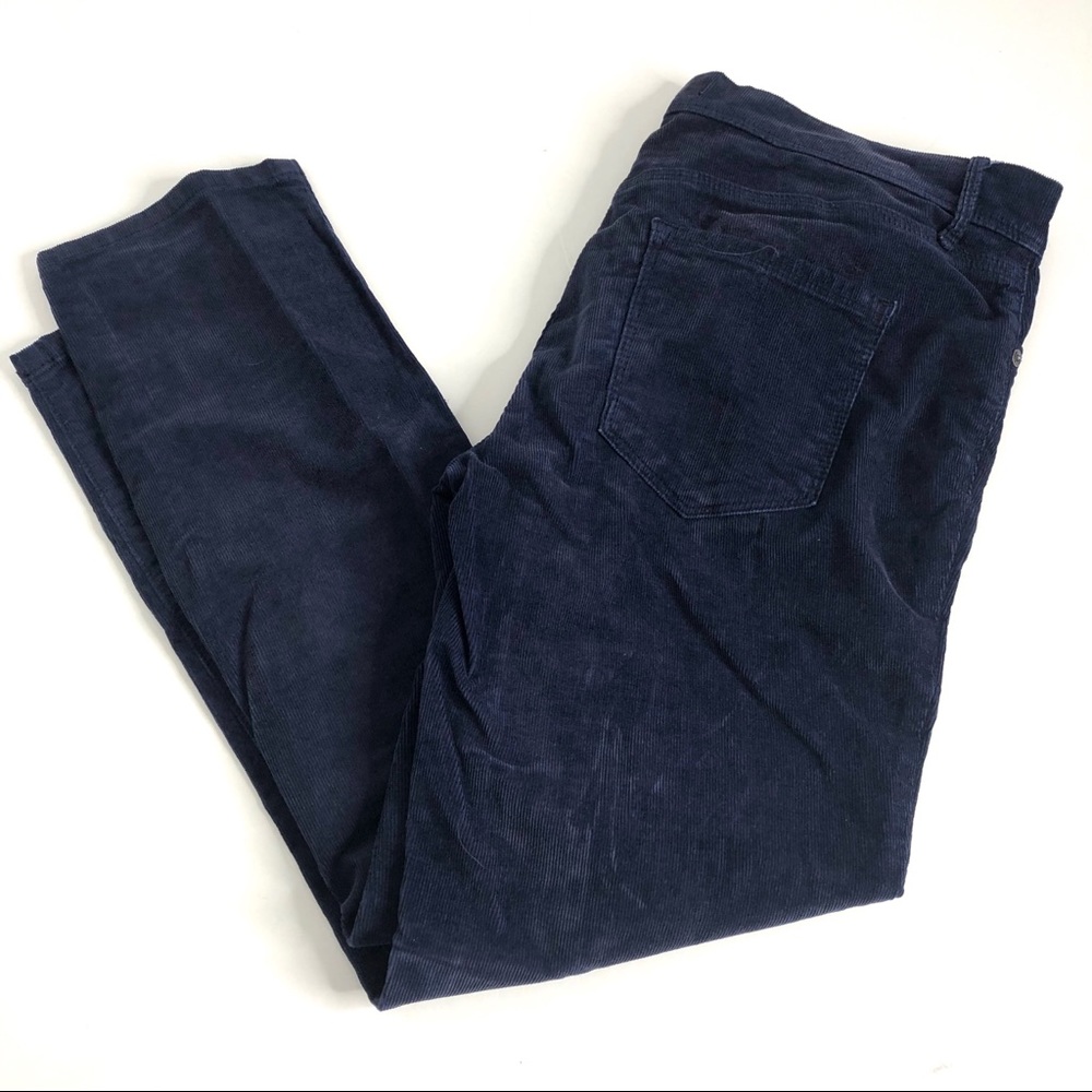 Free People Corduroy Roller Crop Navy BluePants 29